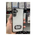 Emybox Samsung Galaxy A35 5G Kamera Lens Korumalı Şeffaf Yumuşak Silikon Telefon Kılıfı Kapak,Titanyum Tek Ebat