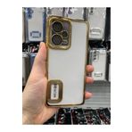 Emybox Xiaomi Redmi Note 12 Pro 5G Kamera Lens Korumalı Şeffaf Yumuşak Silikon Telefon Kılıfı Kapak,Gold Tek Ebat
