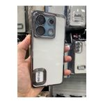 Emybox Xiaomi Redmi Note 13 Pro 5G Kamera Lens Korumalı Şeffaf Yumuşak Silikon Telefon Kılıfı Kapak,Titanyum Tek Ebat