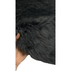 En 150CM Yumuşak Peluş Antrasit Kürk Kışlık Kumaş Ceket, Mont, Kürk, Kaban, Hırka, Kaban - 00