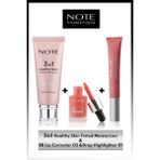 En Favoriler 3'lü Makyaj Seti - 3 in 1 Healthy Skin / Drop Highlighter 01 / BB Lip Corrector 03