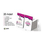En güzel Hediye İnformal 20 Adet Çizgisiz Mini Not Defteri 9x13 cm 1.Hamur Amerikan Cilt 50 Sayfa