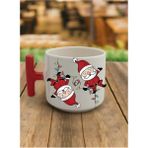En Güzel Hediye Kırmızı T Kulp Yeni Yıl Komik Noel Baba Çay Fincan Modelleri - 300 cc