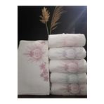 En Home 50×90 Kadife Çeyizlik Fransız Güpürlü 3'lü Havlu Seti(PEMBE,GÜLKURUSU,MÜRDÜM)