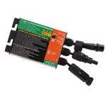 En iyi güneş enerjisi ızgarası - bağlar - invertör, 150 W mikro invertör, dış mekan için, birinci sınıf alüminyum alaşımdan üretilmiştir, güneş panelleri için ada ile, gerilim