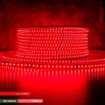 En Parlak Şerit LED 220 Volt Trafosuz Yapışkanlı Dış Mekan Kırmızı Işık 1 Metre