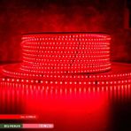 En Parlak Şerit LED 220 Volt Trafosuz Yapışkanlı Dış Mekan Kırmızı Işık 20 Metre