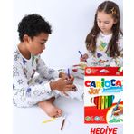 En Sevimli Figürler Özel Kalemi ile BOYANABİLİR Çocuk Pijama Takımı ( 12'li Kalem Seti Hediye )