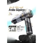 EN SİGA El Tipi Üflemeli Şarjlı Süpürge, 20.000PA Yüksek Performanslı 4'ü 1 Arada Araba Süpürgesi