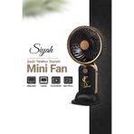 EN SİGA Mini Fan Masa Ve El Fanı Vantilatörü Şarjlı ve Telefon Standlı