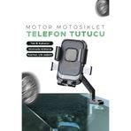 EN SİGA Motor Motosiklet Telefon Tutucu Ayna Montaj Tek El Kullanım Ototmatik Kilitleme