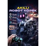 EN SİGA Uzaktan Kumandalı Akıllı Robot Köpek 8 Tekerlekli Şarjlı LED Işıklı Müzikli Dans Eden Oyuncak