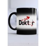 En Tatlı Doktor Kupa Bardak Sihirli - 1 Adet - 300 ml - Siyah