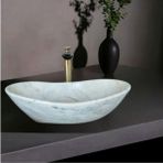 En Trend 11 Alara Afyon Bulutlu Kayık Lavabo-325 - Beyaz