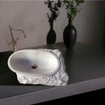 En Trend 11 Ece Bej Mermer Elips Kaya Lavabo-116