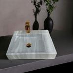 En Trend 11 Ferah Gri Mermer Tek Batarya Çıkışlı Lavabo-157