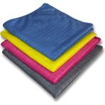En Ucuza Bak 4'lü Ithal Sihirli Mikrofiber Temizlik Bezi 40x40 - Renkli - Standart