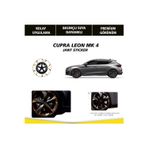 En Uygun Filtre Cupra Leon Mk4 Uyumlu Jant Kaplama Sticker Set