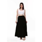 EN WOMAN FIRFIRLI SİYAH UZUN KADIN ETEK