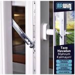 En Yapı Arwin Sağ Açılım Pencere Kademeli Havalandırma Kolu, Pvc Kilidi, Metalik - Renkli