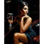 Ena Butik 60x75 cm Kadının Bakışı Boyama Seti Rulo Duvar Sticker