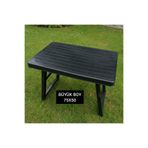 ENASHOP Büyük boy piknik masası 75x50 4 adet tabure 5 li set plastik katlanır masa