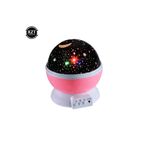Enashop Renkli Yıldızlı Gökyüzü Projeksiyon Gece Lambası Pembe 36 X 50