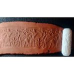 Enb Ceramic10 cm Doku Silindiri Sümer Antik Silindir Mühür Seramik&polimer Kil Desen Oklavası-Sümer5 - 1 Adet
