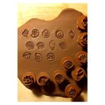 Enbceramic 12 ADET 2 CM DESEN SERAMİK-POLİMER KİL- KURABİYE KALIBI