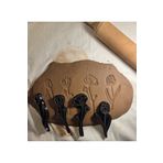 Enbceramic 12 CM 4 ADET ÇİÇEK BASKISI SERAMİK POLİMER KİL KALIP