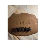 Enbceramic 3 CM 5 ADET YAPRAK BASKISI SERAMİK POLİMER KİL KALIP