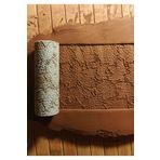 Enbceramic 8 CM DOKULU DESEN OKLAVSI DOKU RULOSU SERAMİK& POLİMER KİL KALIP YAPRAK