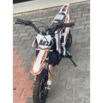 Enbest Mini Cross Çocuk Motoru Benzinli Tek Silindirli Kırmızı - Turuncu