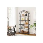enc home siyah ütopya metal kitaplık ve raf 150x70x40