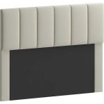 Enc Home Tek Kişilik MDF Keten Kumaş Baza Başlığı 90x100 cm – Modern ve Minimalist Tarzda Yatak Odası Dekoru - Krem - 90 x 100 cm