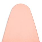 Encasa Homes yedek ütü masası kılıfı, ekstra kalın 4 mm keçe dolgulu – pastel pembe – tek renkli pamuk, elastik (112 x 34 cm orta standart tahtalara uyar) ısı yansıtıcı