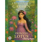 Enchanted Garden: Lotus Princess: A calming coloring book filled with peace, beauty, and floral magic (Enchanted Garden – Floral Tales, Band 3)