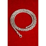 Encili Silver Cmd 925 Ayar Gümüş Kral Zincir Yuvarlak Model 2 mm Erkek Kolye - 60 cm