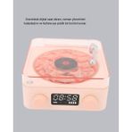 Enco Store 3-Ü-1 Gece Işığı Bluetooth Hoparlör ve Dijital Saat Vintage Plak Çalar Tasarımlı - Çok Renkli