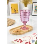 Enco Store Allegra Mürdüm Kadeh Bardak - 450 ml Tekli Akrilik Malzeme - Cam Değildir Kırılmaya Dayanıklı - Renkli