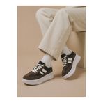 Encool Kahvrengi Kalın Taban Kadın Sneaker – Günlük Rahat, Modern Çizgili Spor Ayakkabı