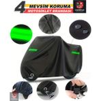 Encover Arora Mojito 50 Reflektörlü Siyah Branda,motosiklet Brandası,motor Branda Motor Örtüsü (Güvenlik Kilidi ve Bağlantı Tokalı) - Siyah - Reflektörlü Çanta UYUMSUZ