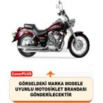 Encover Salcano Sm 250-4 Reflektörlü Siyah-Gri (Arka Çanta Uyumlu) Motosiklet Brandası,motor Branda Motor Örtüsü (Güvenlik Kilidi ve Bağlantı Tokalı) - Siyah Gri - Reflektörlü Arka Çanta UYUMLU