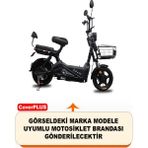 Encover Stmax Kobra 500 Reflektörlü Siyah (Arka Çanta Uyumlu) Motosiklet Brandası,motor Branda Motor Örtüsü (Güvenlik Kilidi ve Bağlantı Tokalı) - Siyah - Reflektörlü Çanta UYUMLU