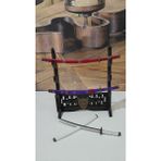 End Design Studio Oni Maskeli 3’lü Katana Standı | Mini Kılıçlar Için Dekoratif Sergi Sehpası - 3LÜ ONİ KATANA STAND MİNİ