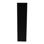 ENDA HOME COLLECTION Akustik MDF Duvar Paneli Akupanel Duvar Dekor Profili Ses Yalıtım ve Dekor Çıtası 61x278 cm Siyah