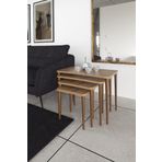 Enda Home Erendiz 4lü Ahşap Ayaklı Zigon Sehpa XL - Ceviz