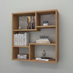 Enda Home Myra09 5 Bölmeli Modern Duvar Rafı Mutfak Rafı Çam