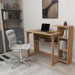 Enda Home SAYE 5 Raflı Kitaplıklı Çalışma Masası Atlantik Çam