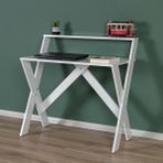 Enda Home X Ayaklı Raflı Ders Çalışma Masası 50x90 cm Beyaz - 90x50x70 cm